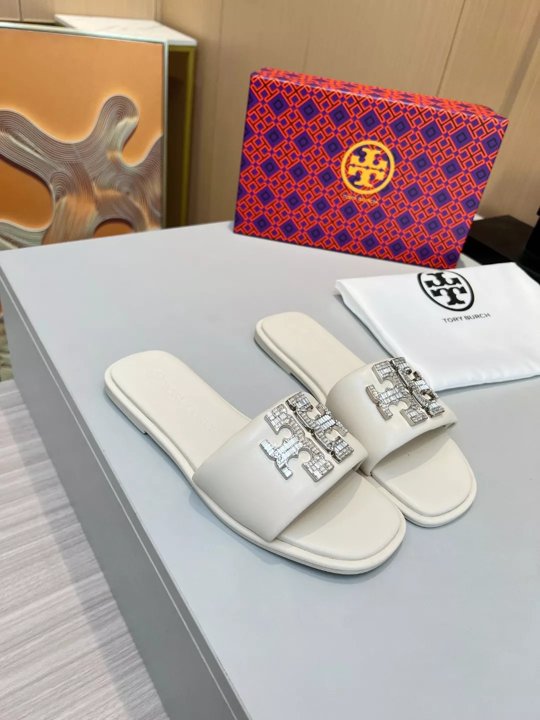 tory burch tb chaussons pour femme s_12b57a73